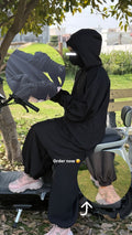 Onyx Rider: Premium Biker-Cut Modest Wear