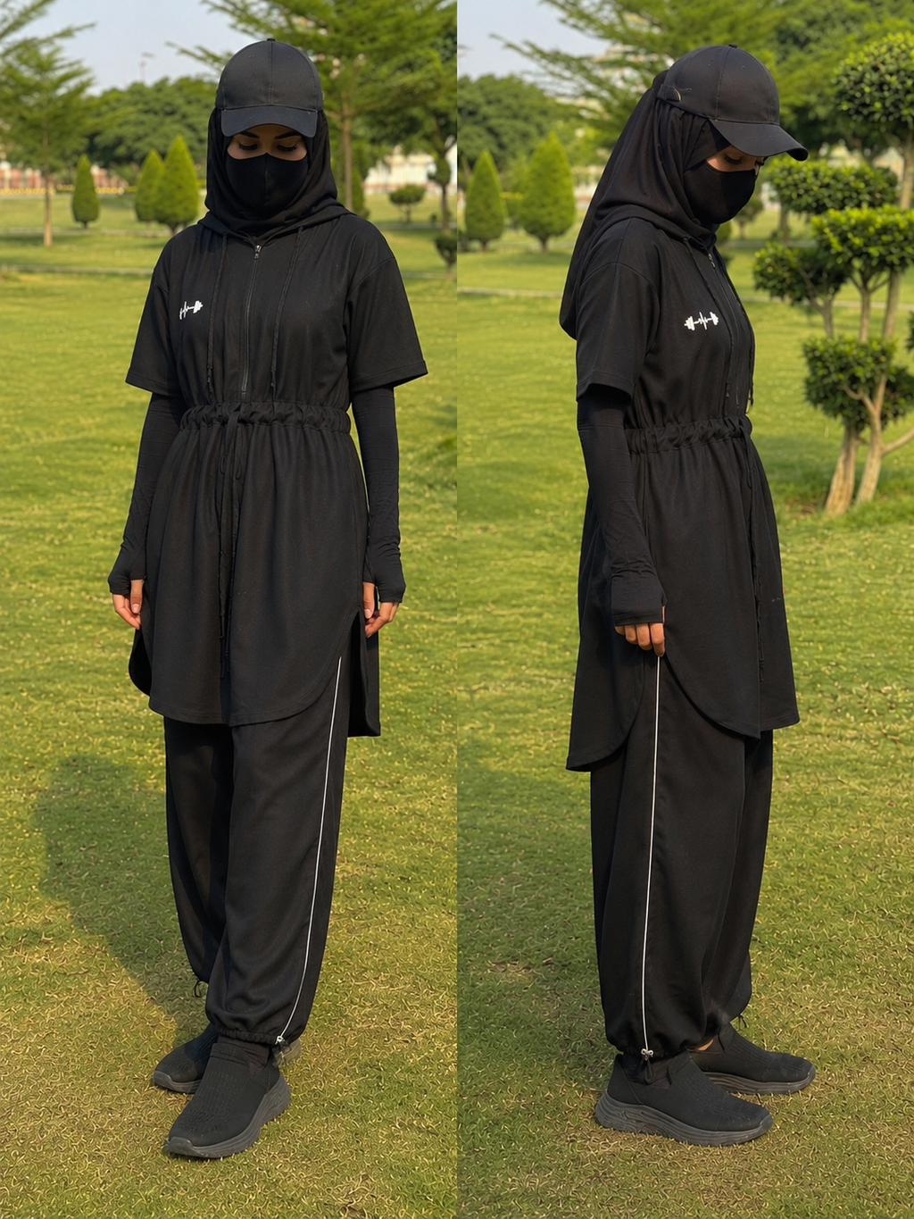 Modest Activewear 3-piece Hoodie Set