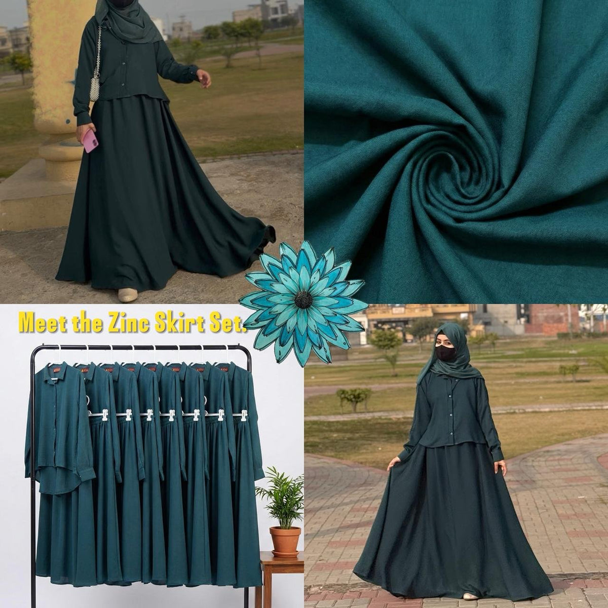 Zinc Co-ord Abaya Set