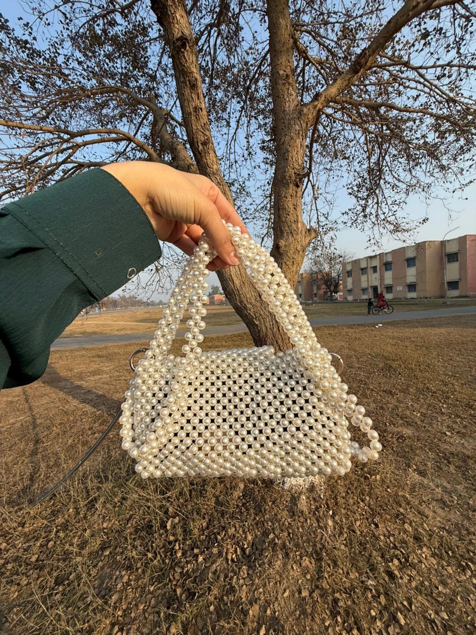 Lulu Mini Pearl Handcrafted Bag