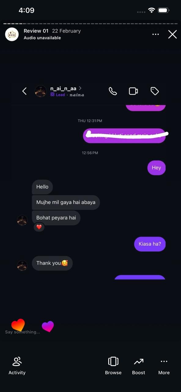 Ayzal Collection customer feedback screenshot