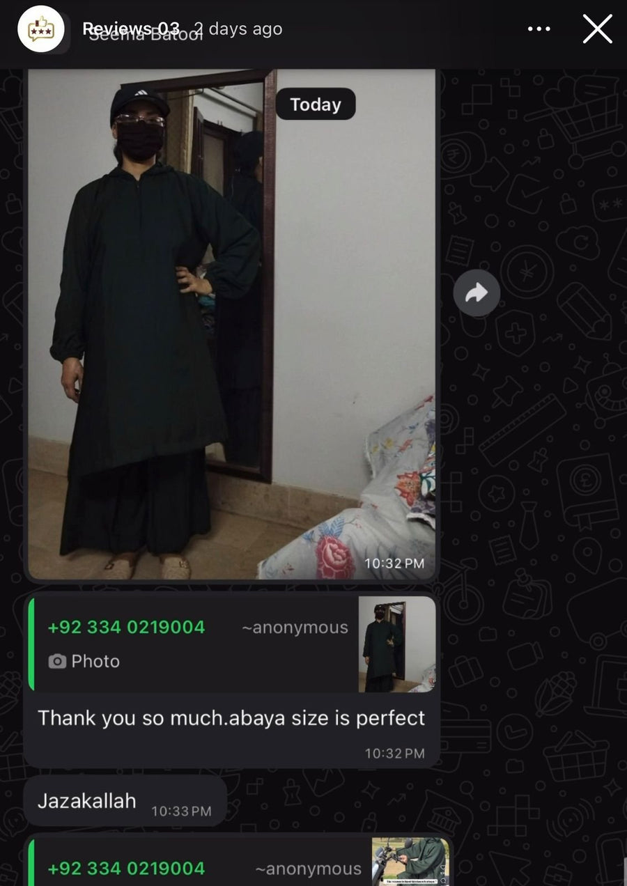 Ayzal Collection customer feedback screenshot
