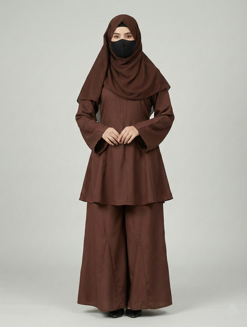 Ayzal Chocolate Brown Co-ord Set