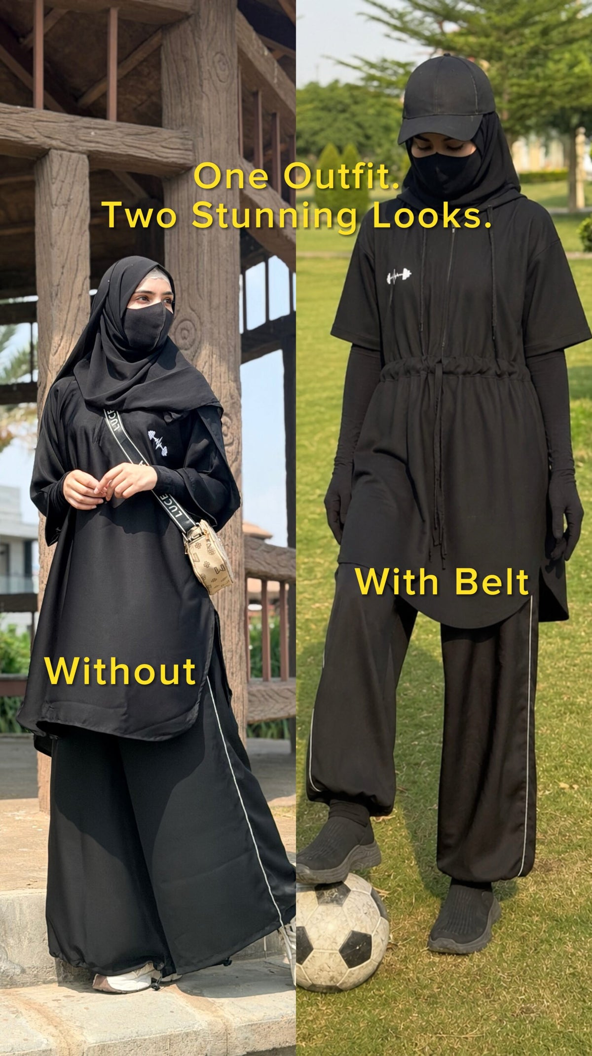 Modest Activewear 3-piece Hoodie Set
